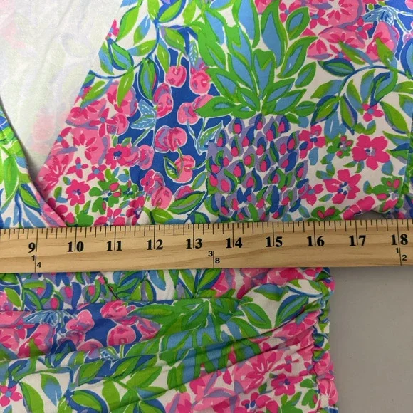 Lilly Pulitzer Juliet Ruffle V-Neck Flowy Summer Dress Size Large Beach Resort - Picture 7 of 9